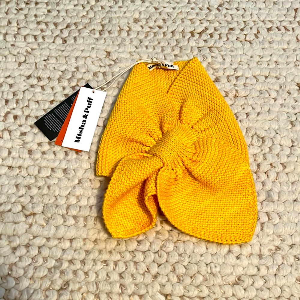 NWT Misha & Puff | Mango Yellow Sledding Scarf | O/S